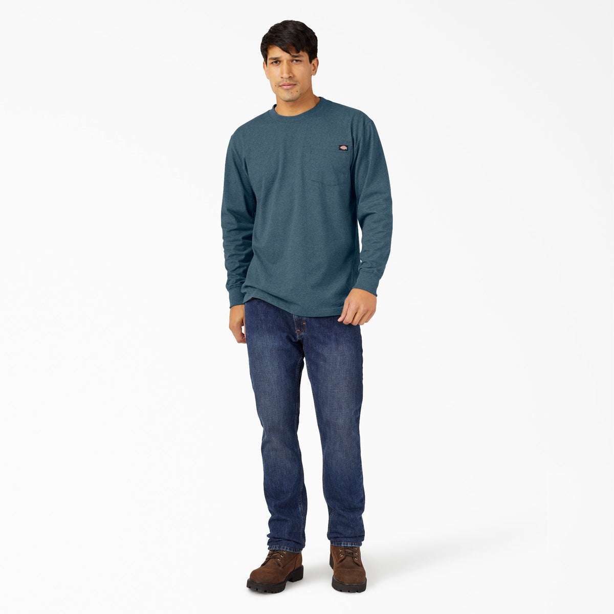 Dickies Top Pick | Heavyweight Heathered Long Sleeve Pocket T-Shirt