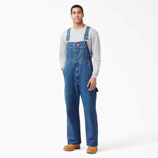 Dickies Signature | Stonewashed Indigo Bib Overalls