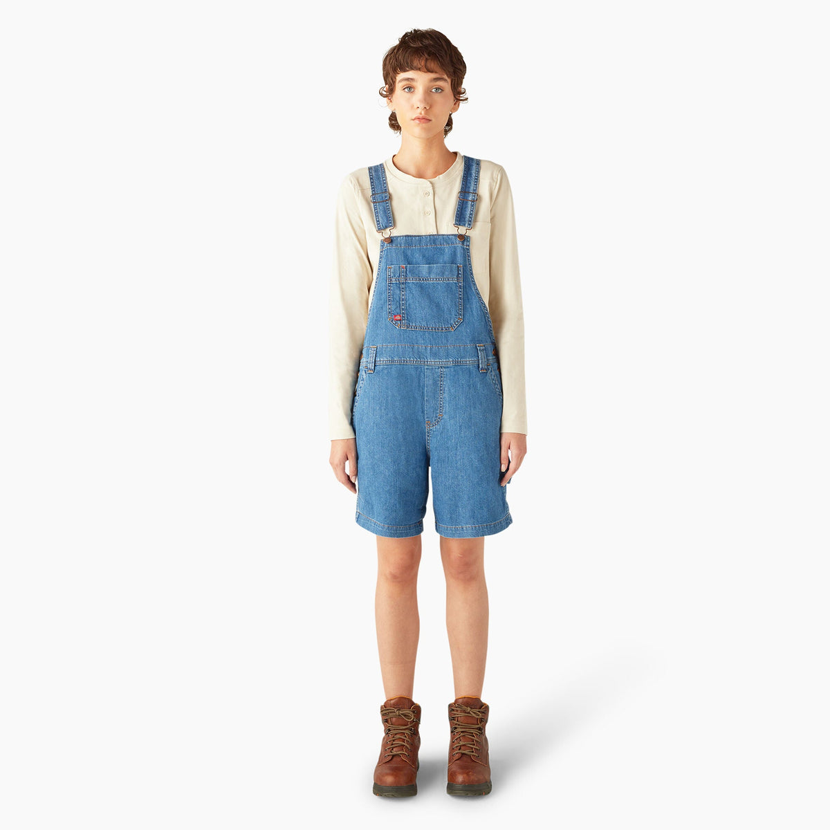 Dickies Everyday | Women's Relaxed Fit Bib Shortalls, 7"