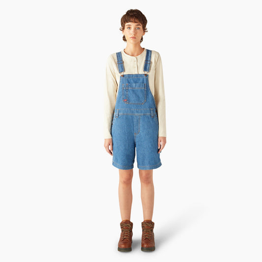 Dickies Everyday | Women's Relaxed Fit Bib Shortalls, 7"