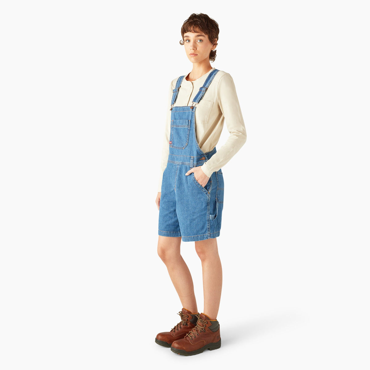 Dickies Everyday | Women's Relaxed Fit Bib Shortalls, 7"