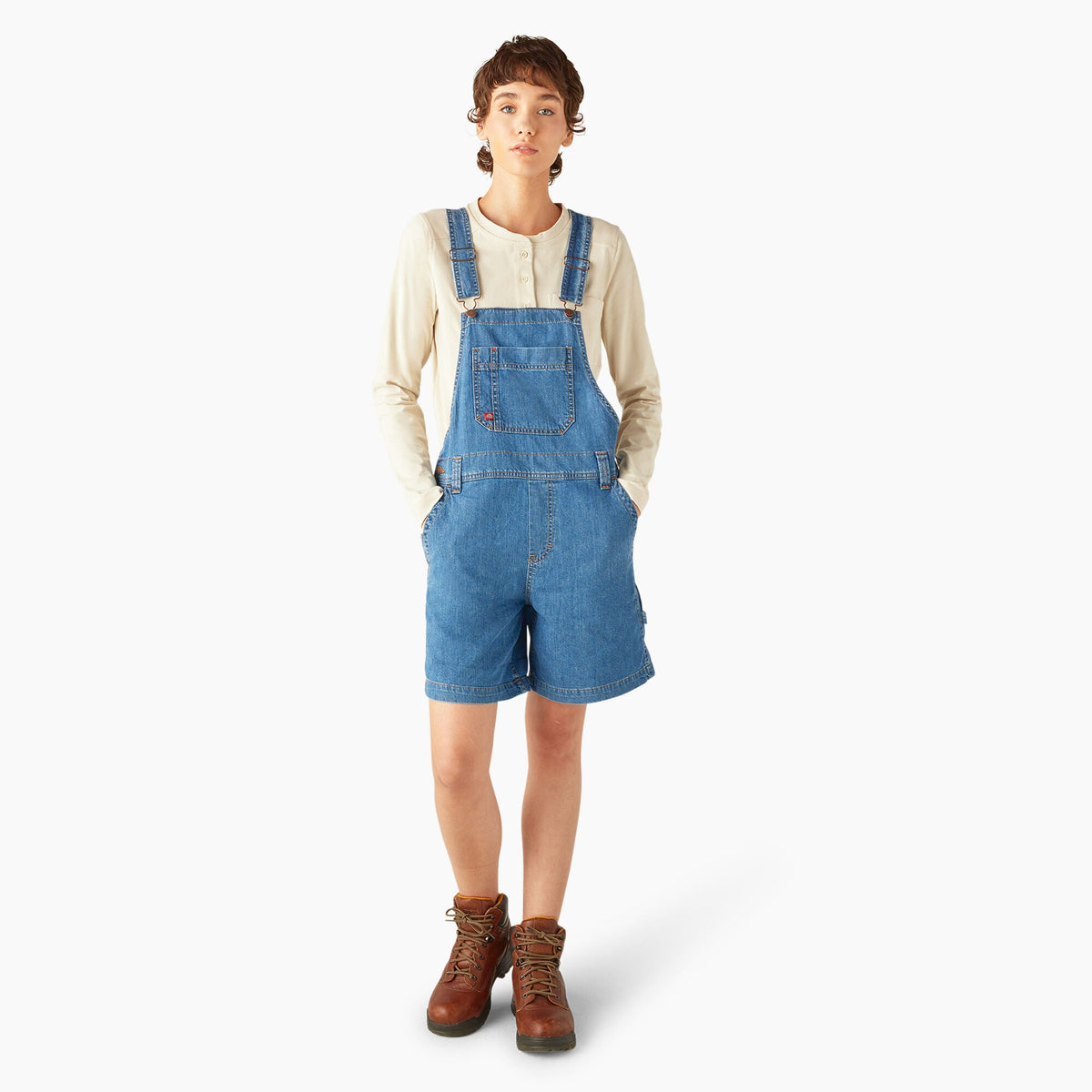 Dickies Everyday | Women's Relaxed Fit Bib Shortalls, 7"