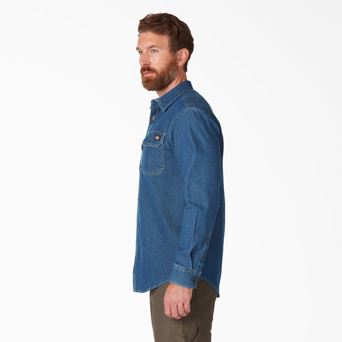 Dickies Featured | FLEX Denim Long Sleeve Shirt