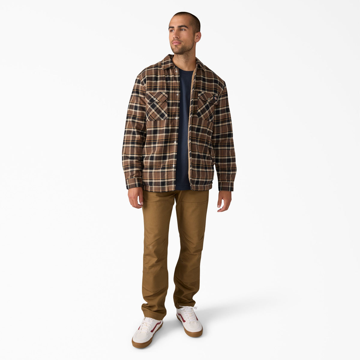 Dickies Everyday | Water Repellent Fleece-Lined Flannel Shirt Jacket