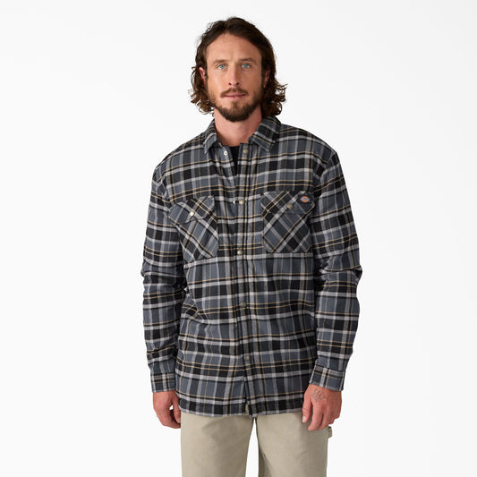 Dickies Premium | Water Repellent Fleece-Lined Flannel Shirt Jacket