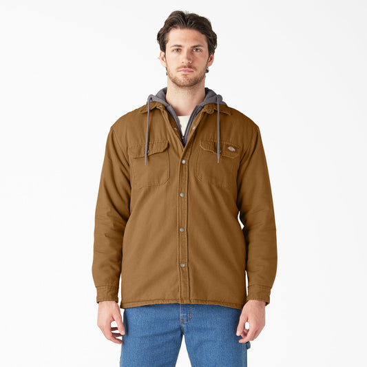 Dickies Best Seller | Water Repellent Duck Hooded Shirt Jacket