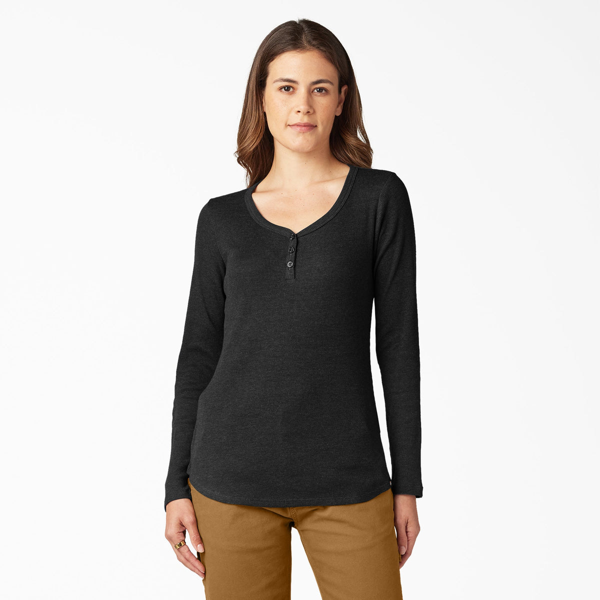 Dickies Best Price | Women's Henley Long Sleeve Shirt