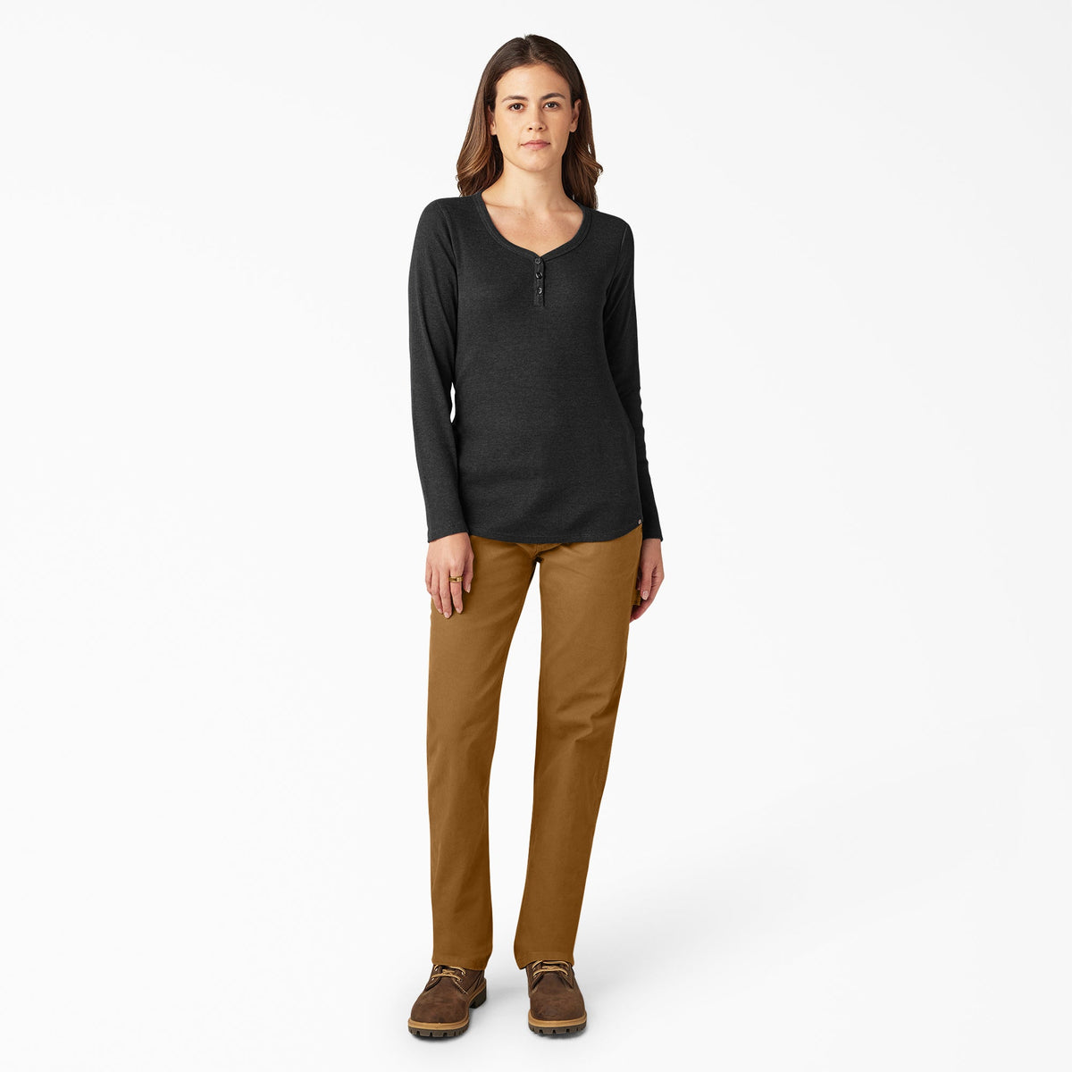 Dickies Best Price | Women's Henley Long Sleeve Shirt