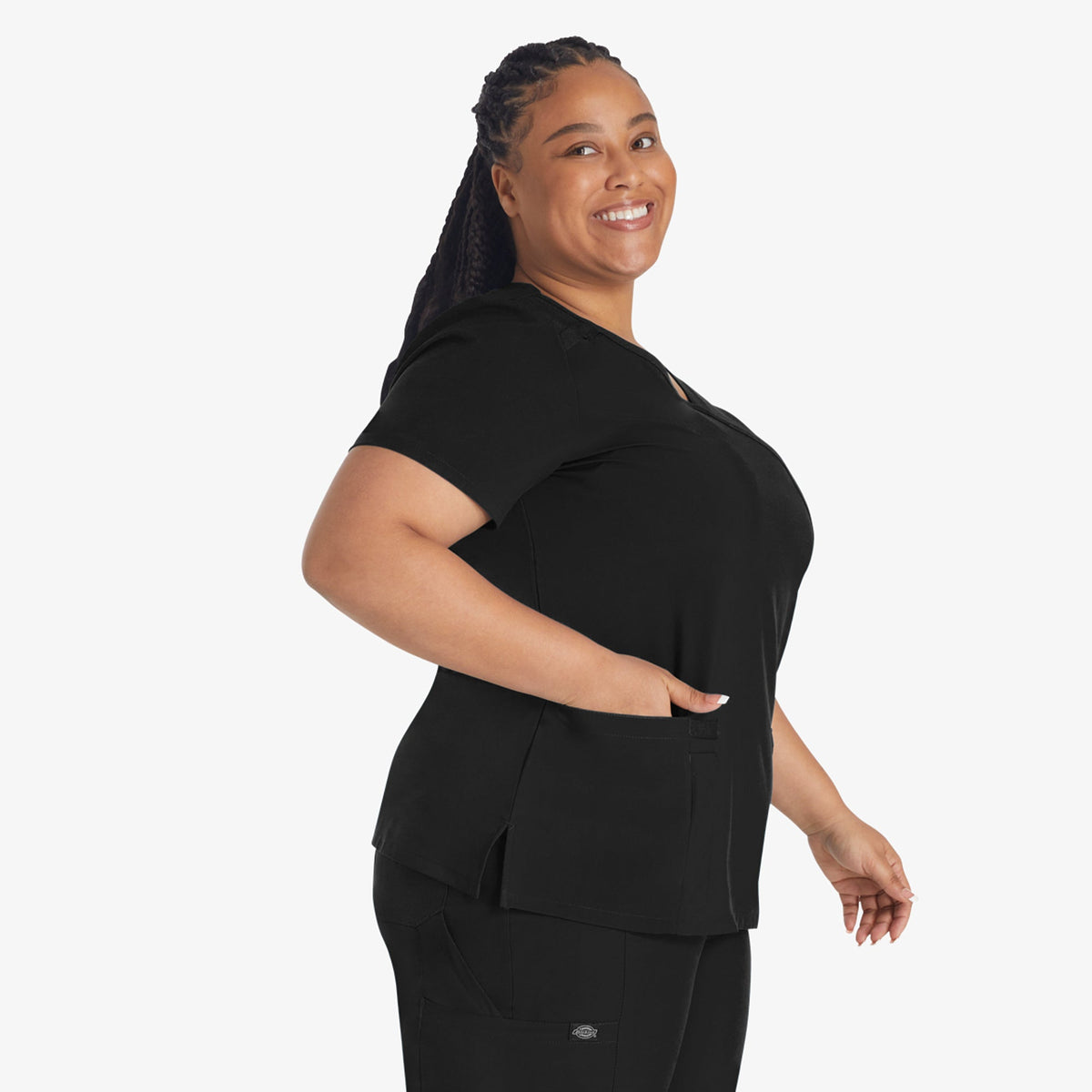 Dickies Discount | Women's EDS Essentials Mock Wrap Scrub Top