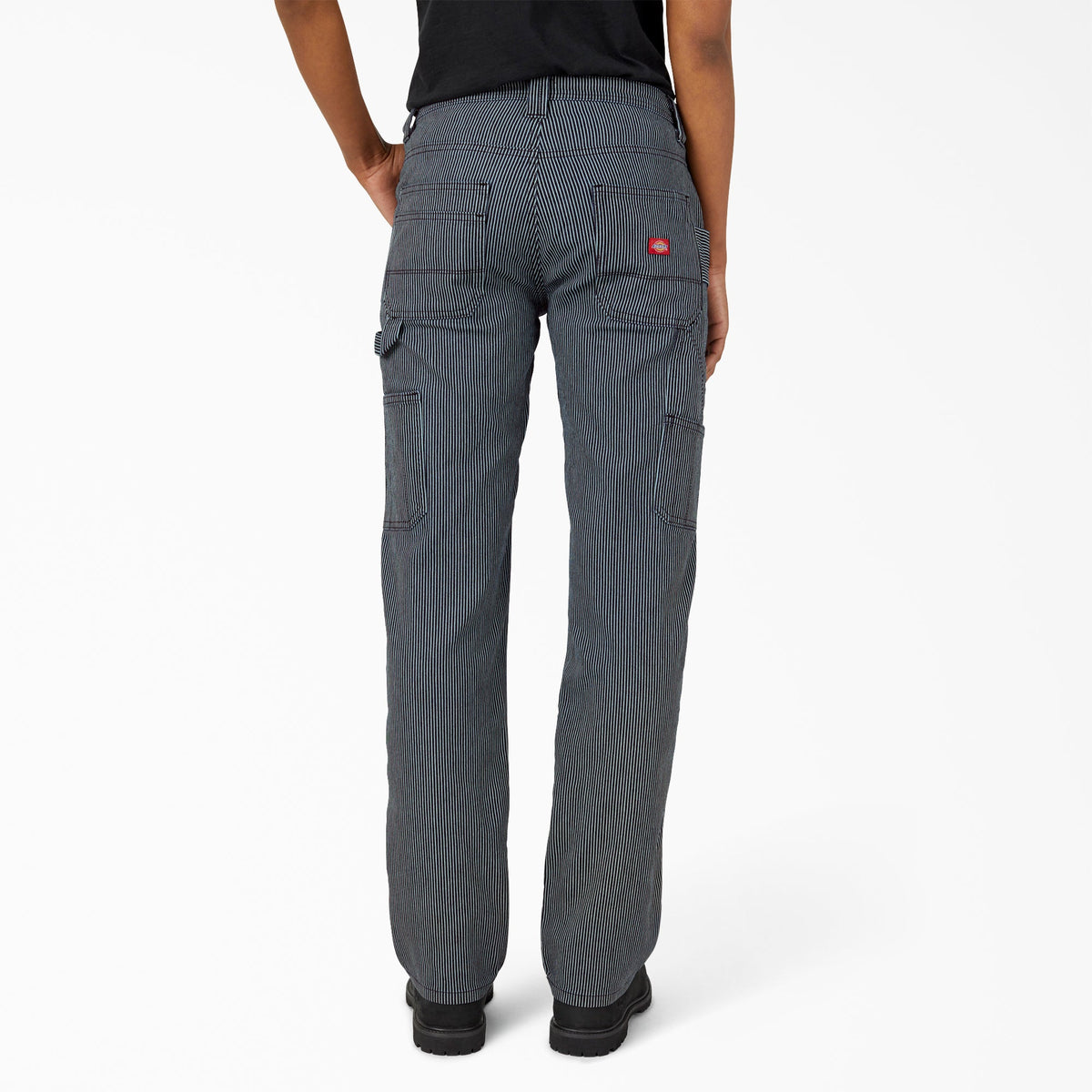 Dickies Recommended | Women's FLEX Relaxed Fit Hickory Stripe Carpenter Pants