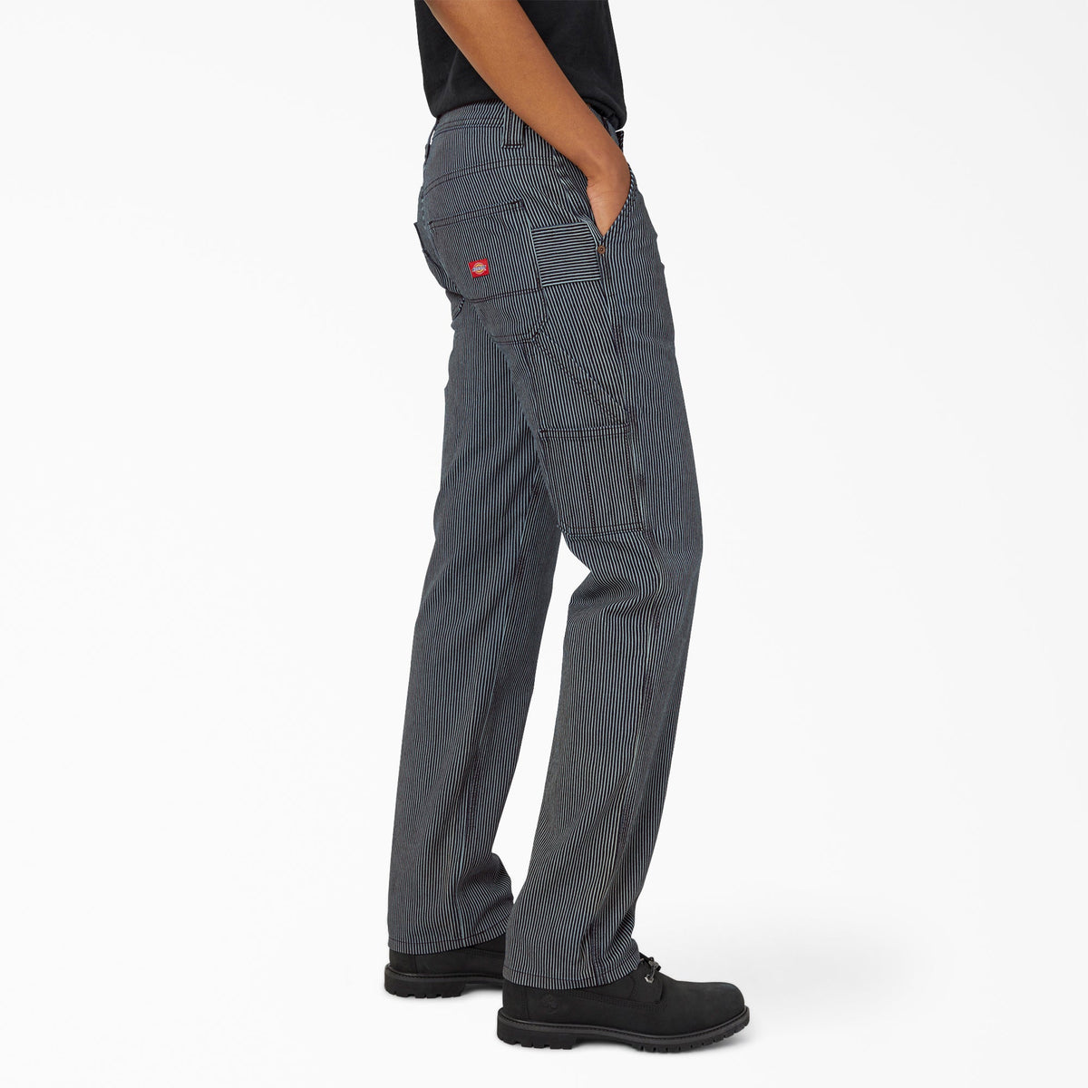 Dickies Recommended | Women's FLEX Relaxed Fit Hickory Stripe Carpenter Pants