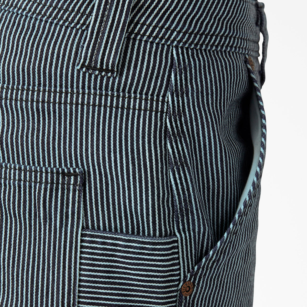 Dickies Recommended | Women's FLEX Relaxed Fit Hickory Stripe Carpenter Pants