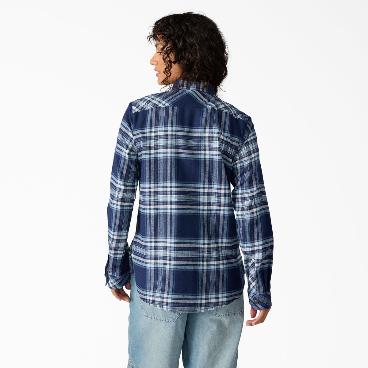 Dickies Smart Buy | Women's Plaid Flannel Long Sleeve Shirt