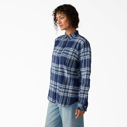 Dickies Smart Buy | Women's Plaid Flannel Long Sleeve Shirt