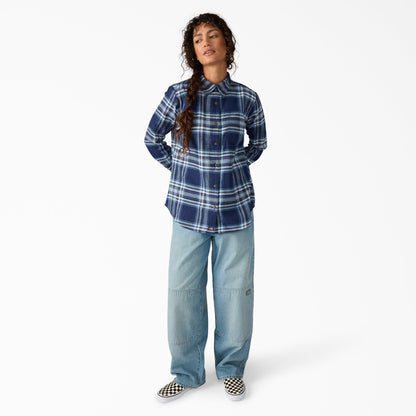 Dickies Smart Buy | Women's Plaid Flannel Long Sleeve Shirt