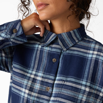 Dickies Smart Buy | Women's Plaid Flannel Long Sleeve Shirt