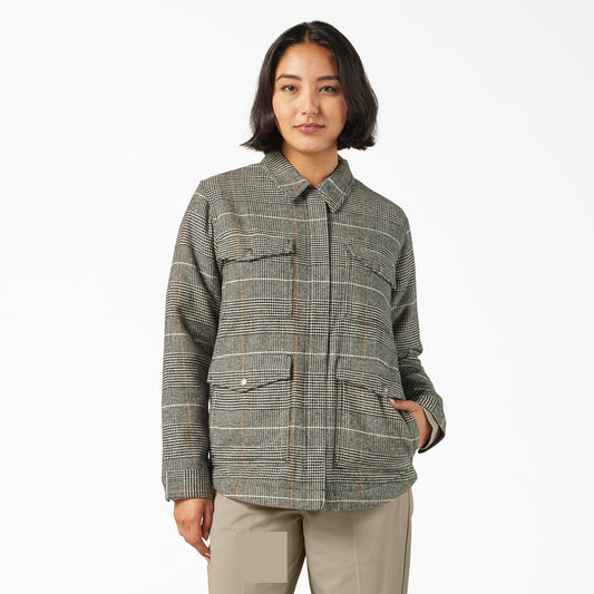 Dickies Trusted | Women's Fleece Lined Flannel Chore Coat