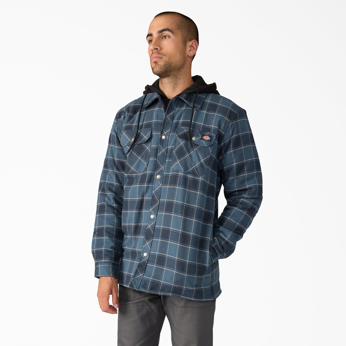 Dickies Value | Water Repellent Flannel Hooded Shirt Jacket