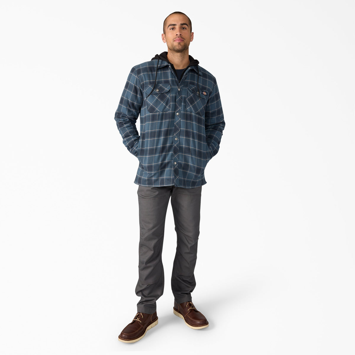 Dickies Value | Water Repellent Flannel Hooded Shirt Jacket