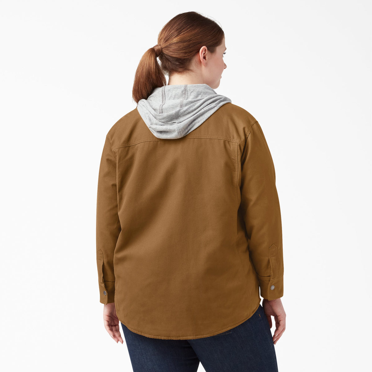 Dickies Recommended | Women's Plus Duck Hooded Shirt Jacket