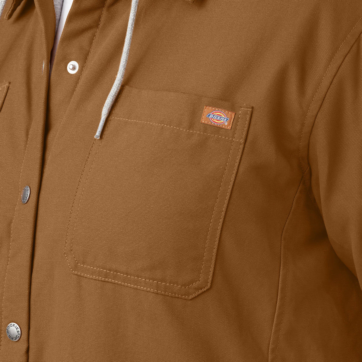 Dickies Recommended | Women's Plus Duck Hooded Shirt Jacket