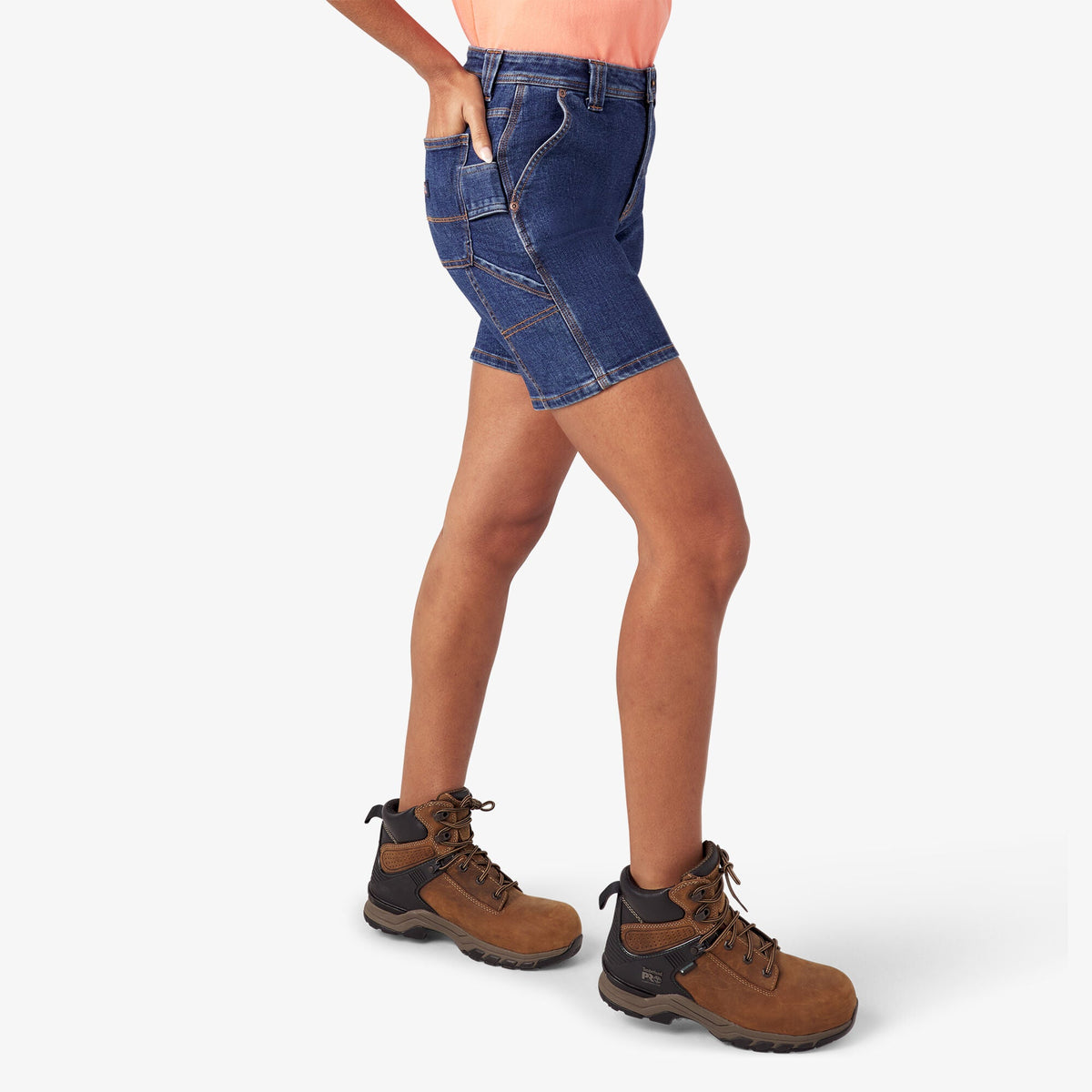 Dickies Special Offer | Women's Relaxed Fit Denim Carpenter Shorts, 7"