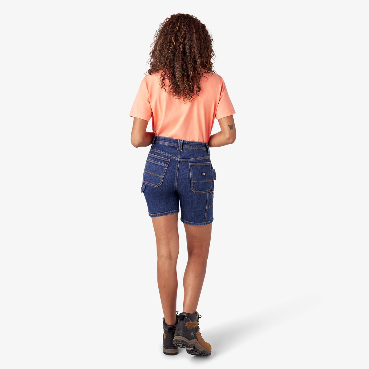 Dickies Special Offer | Women's Relaxed Fit Denim Carpenter Shorts, 7"