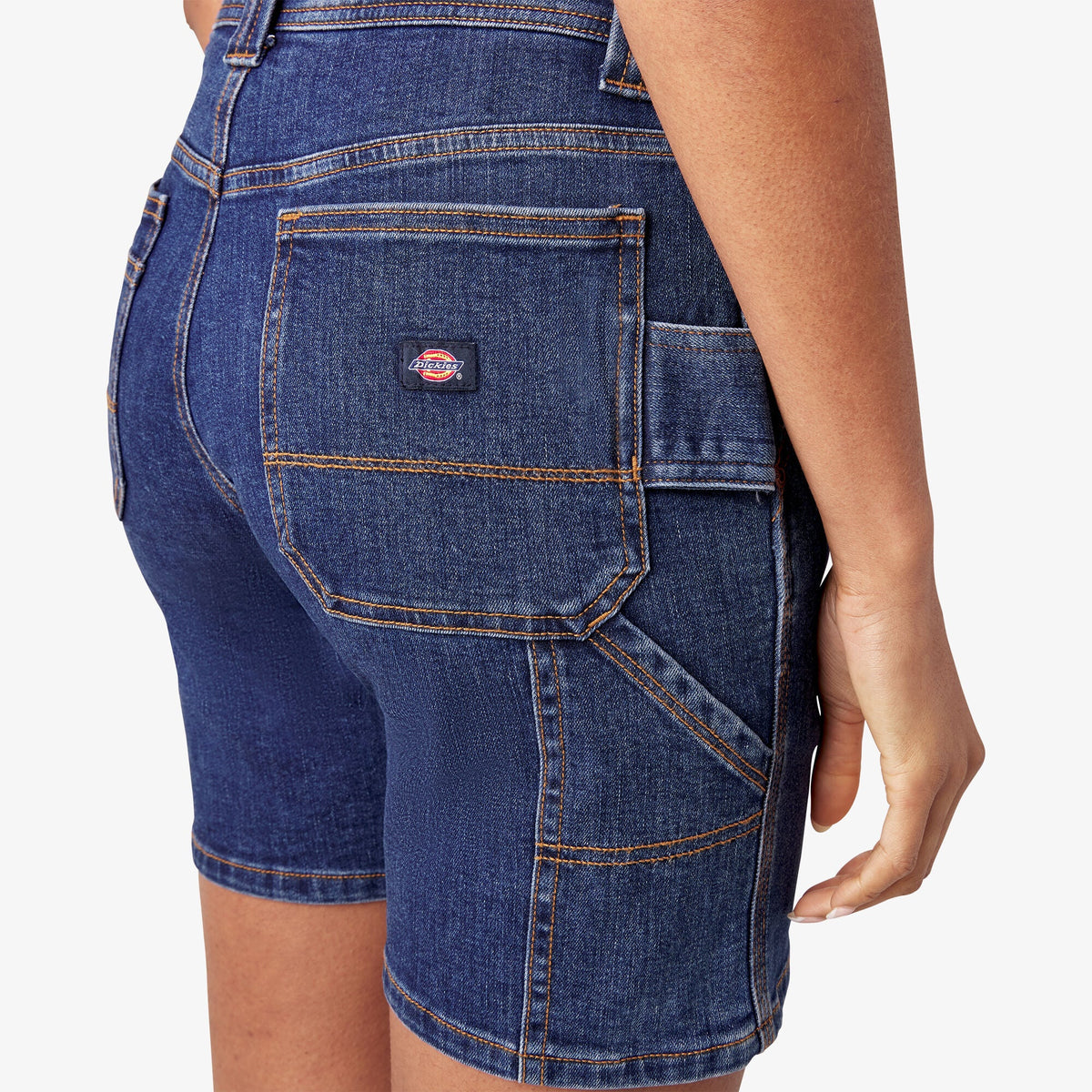 Dickies Special Offer | Women's Relaxed Fit Denim Carpenter Shorts, 7"