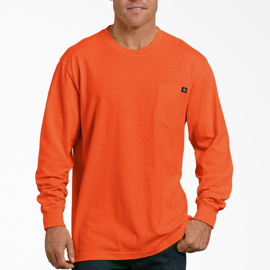 Dickies Latest | Heavyweight Neon Long Sleeve Pocket T-Shirt