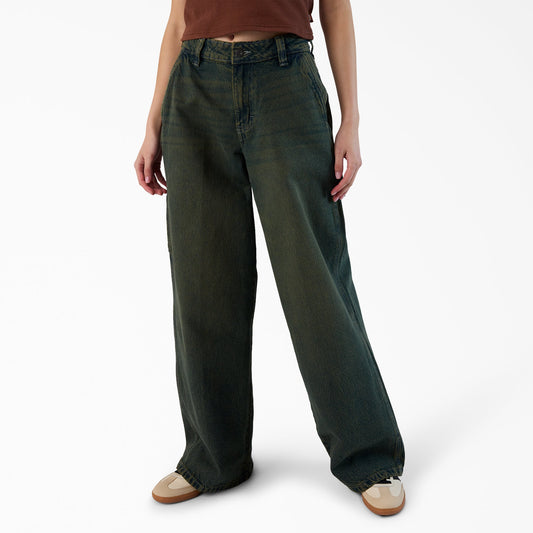 Dickies New | Women's Loose Fit Denim Carpenter Jeans